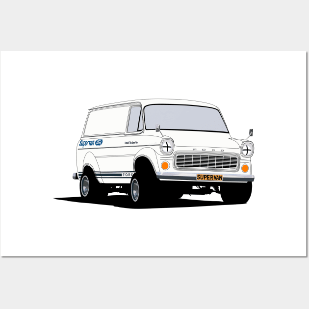 Transit Supervan Wall Art by Maxyenko